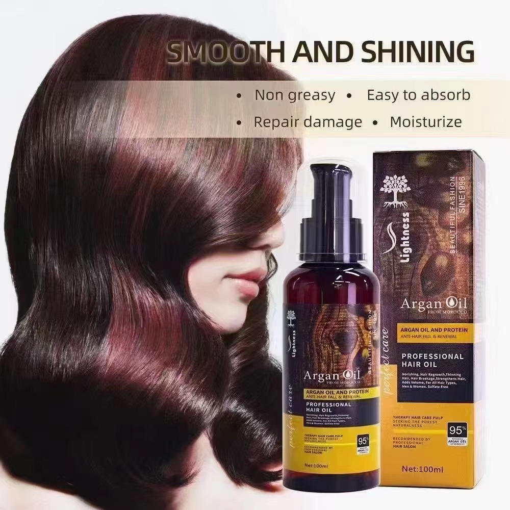Luxury Sulphate Free Vegan Natural Organic Lightness Argan Oil Hair Care Shampoo and Conditioner Set