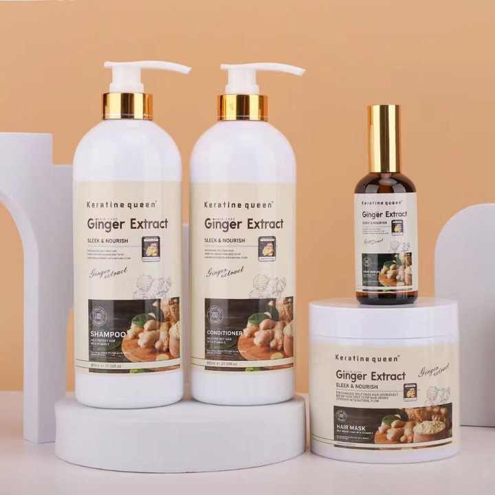 Cheap Prices Hair Care Sets Anti Hair Loss Anti Off Organic Natural Herbal Ginger Growth Hair Shampoo and Conditioner Set