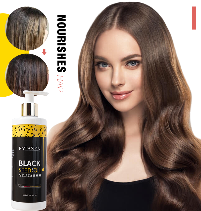 Organic Rich Care Hair Regrowth Shampoo Anti-Hair Loss Conditioner Natural Black Seed Oil Essence Hair Shampoo