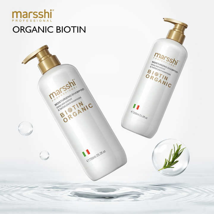 Private Label Organic Biotin Hair Growth Shampoo and Conditioner Set Natural Herbal Thickening Anti Hair Loss Shampoo